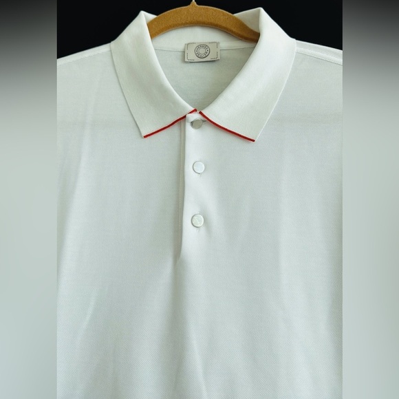 Hermes White Polo Shirt short sleeves runs small. Brand new w/tags, Size 2XL, XL - Picture 9 of 14